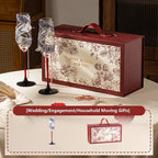 Purple diamond champagne flute set for hotel event decor