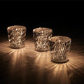 Luxury crystal diamond rechargeable table lamp