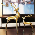 Luxury Gold Deer Sculpture Decorative Ornament Set