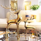Luxury Gold Deer Sculpture Decorative Ornament Set